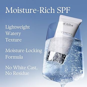 D'Alba Waterfull Essence Lightweight Sunscreen SPF50+