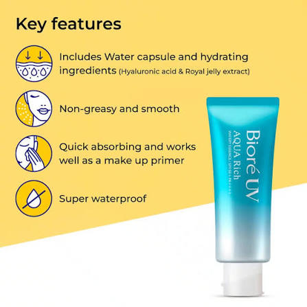Biore All Skin UV Aqua Rich Watery Essence SPF50+ PA++++