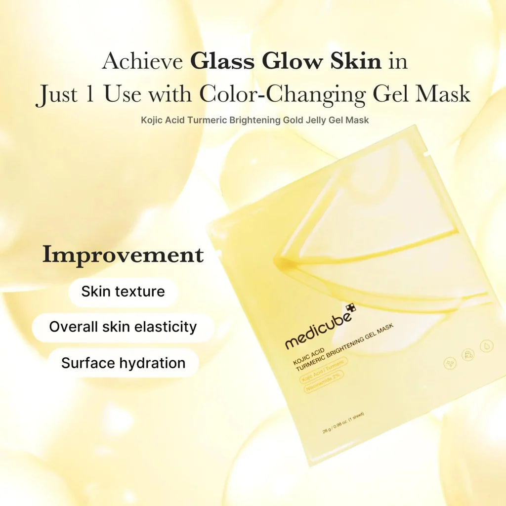 Medicube Kojic Acid Turmeric Brightening Gold Jelly Gel Mask
